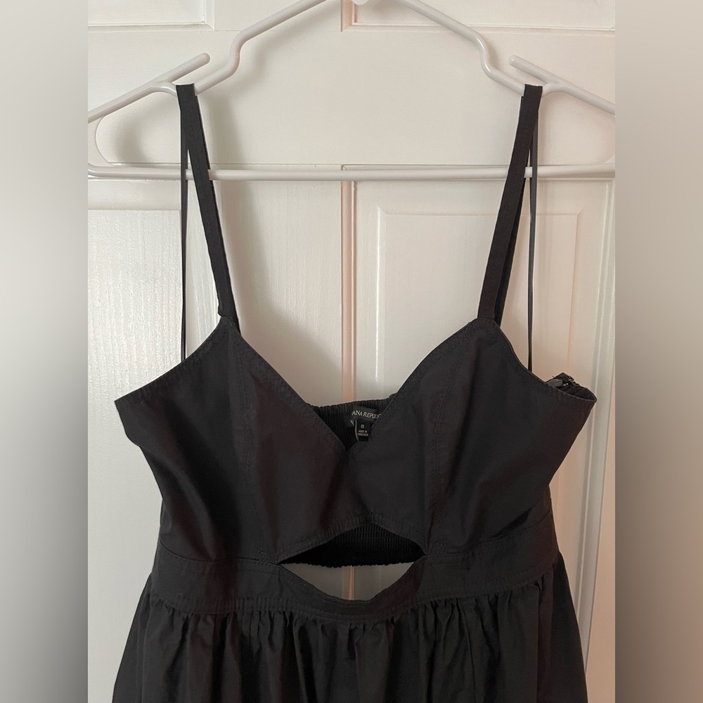 Banana Republic Black Cotton Isa Women's Dress Size 10 - Picture 5 of 11